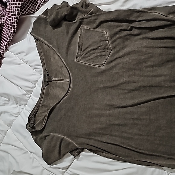 Calvin Klein Tops - Calvin Klein Brownish/Olive Pocket Tee